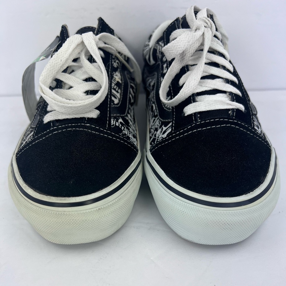 VANS OLD SKOOL LOW TOP NEWSPAPER WRITING COLOR BLOCK SHOES, MENS 8, WOMEN’S 9.5 - Picture 15 of 15